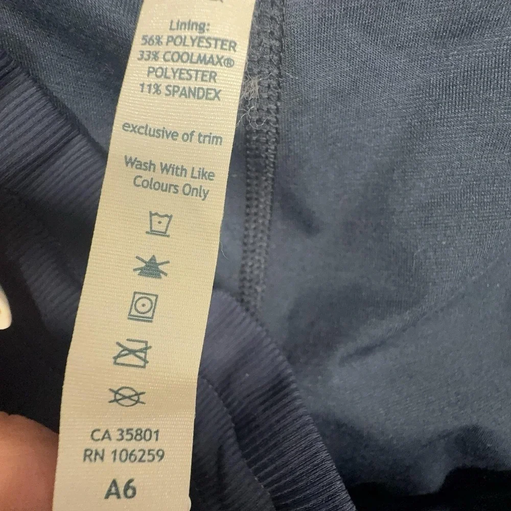 Lululemon Pants Womens 8 Blue Woven Track Drawstring Pockets Yoga Gym Activewear